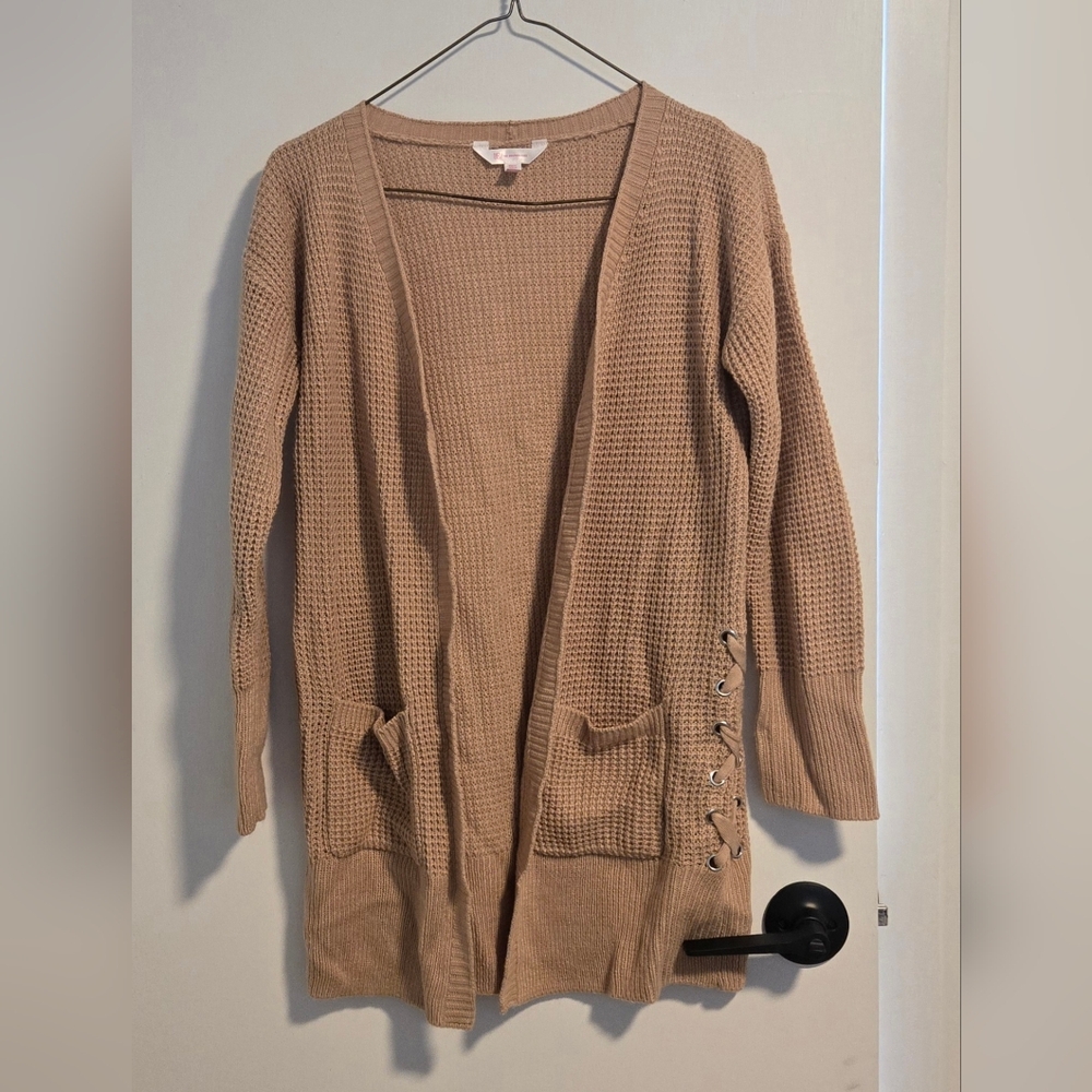 Women's Tan Cardigan Sweater